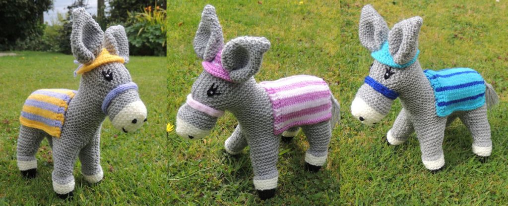 Knitted donkeys raising money for The Donkey Sanctuary