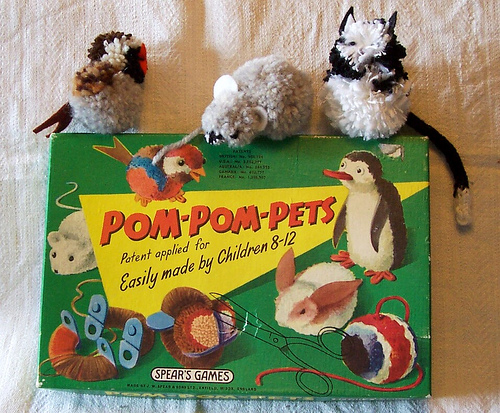 When I was a little nipper (a few years ago now), my Mum bought me a Pom Pom Pets set.
Little did I know then how useful it would be.....