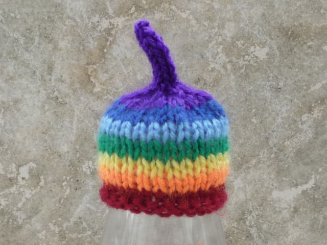 Rainbow Innocent Smoothie hat pattern link